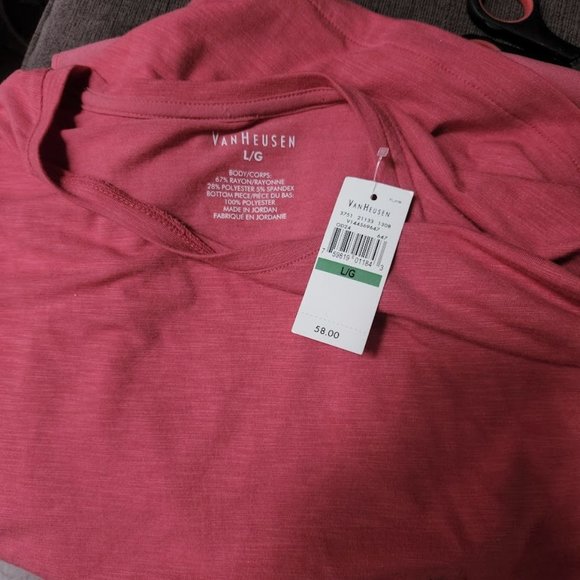 NWT Van Heusen layered look shirt sz large - Picture 2 of 2